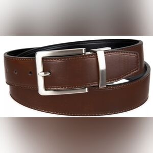NEW Croft & Barrow Men's The Soft Touch Collection Brown Leather Belt Size 36